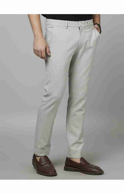 Grey Slim Fit Trousers