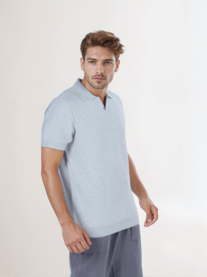 Celio* Men Grey Solid Regular Fit Cotton T-Shirt