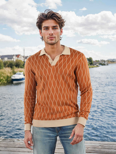 Celio Men Brown Printed Regular Fit Cotton T-Shirts