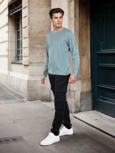 Celio Men Green Solid Regular Fit Cotton T-Shirts