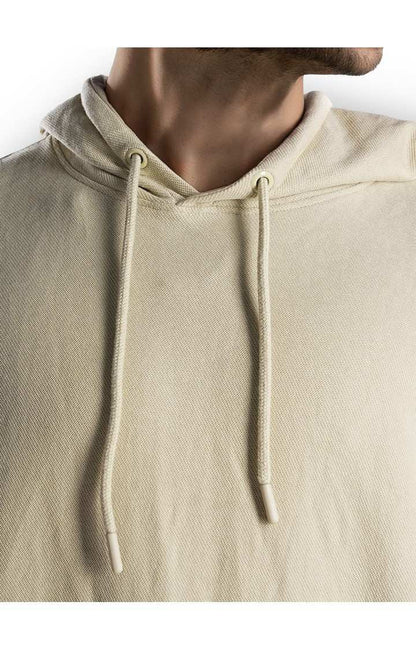 Celio Men Beige Solid Regular Fit Cotton Sweatshirts