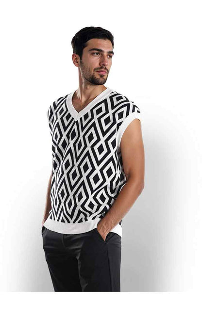 Celio Men Multi Printed Regular Fit Cotton Sweaters