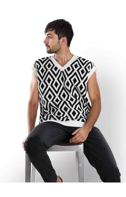 Celio Men Multi Printed Regular Fit Cotton Sweaters