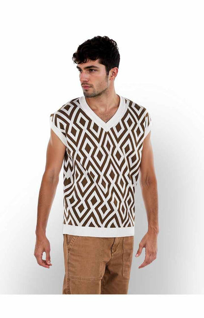 Celio Men Multi Printed Regular Fit Cotton Sweaters