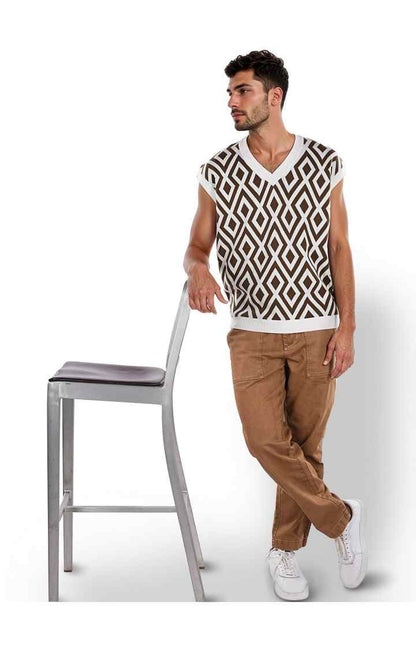 Celio Men Multi Printed Regular Fit Cotton Sweaters