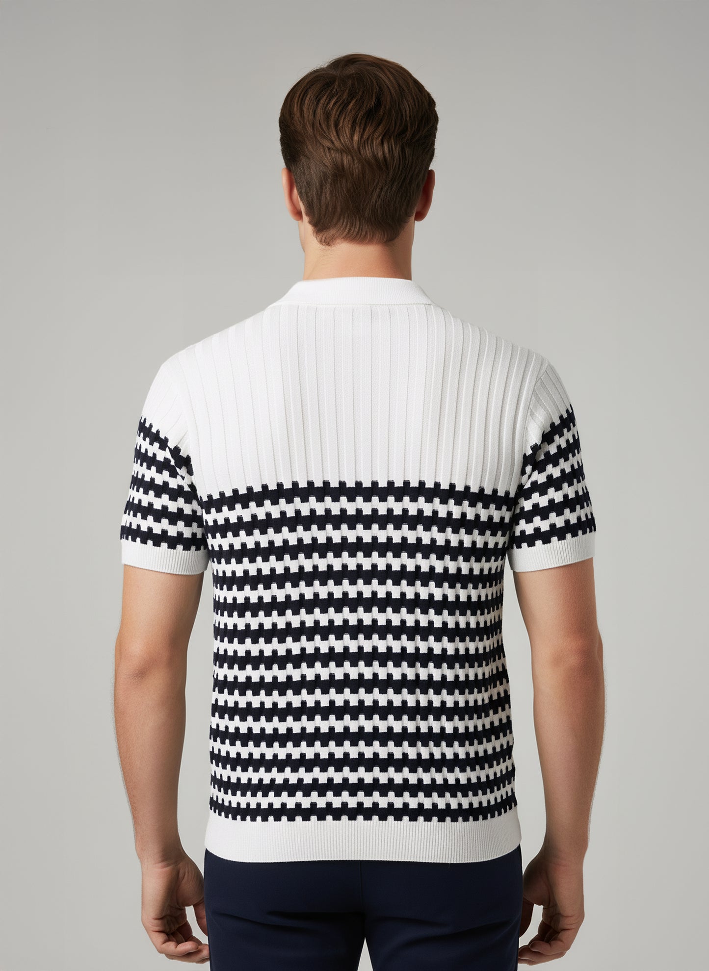 Celio* Men Multi Striped Regular Fit Cotton T-Shirts