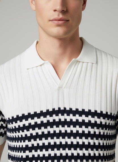 Celio* Men Multi Striped Regular Fit Cotton T-Shirts