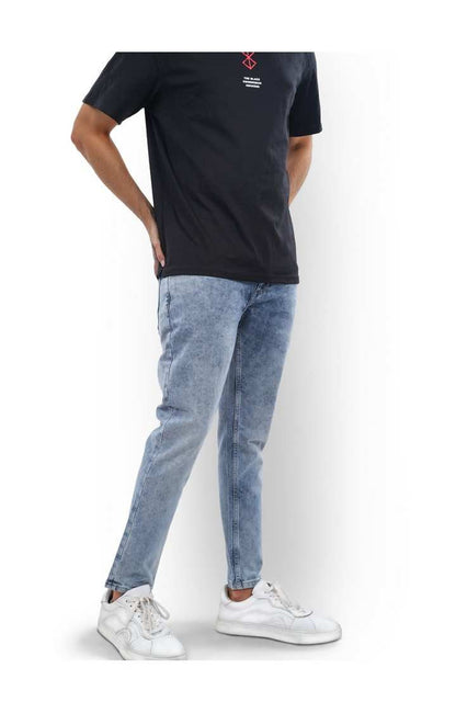 Celio Men Blue Solid Skinny Fit Cotton Jeans