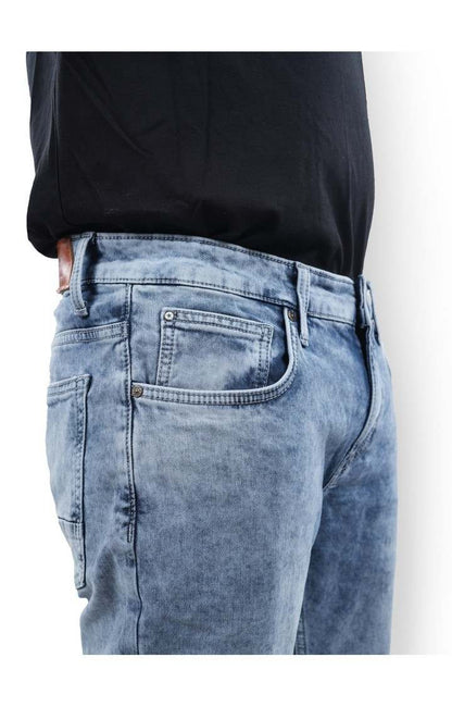 Celio Men Blue Solid Skinny Fit Cotton Jeans