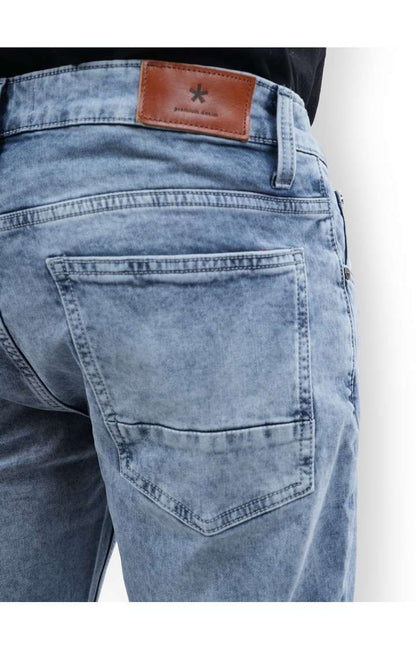 Celio Men Blue Solid Skinny Fit Cotton Jeans