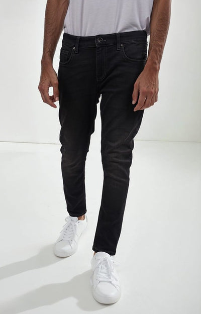 Celio Men Black Solid Skinny Fit Cotton Jeans