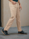 Celio* Cotton Slim Fit Beige Trouser