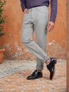 Celio* Linen Slim Fit Grey Trouser