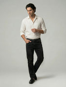 Celio Men Black Solid Straight Fit Cotton Jeans