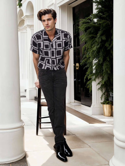 Celio Men Black Solid Skinny Fit Cotton Jeans