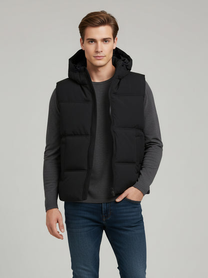 Celio* Men Black Solid Regular Fit Polyester Jackets