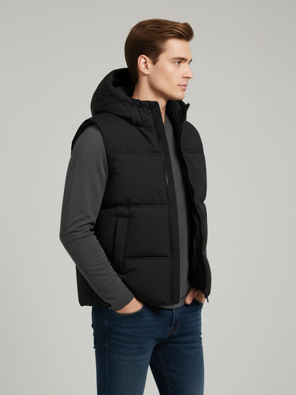 Celio* Men Black Solid Regular Fit Polyester Jackets