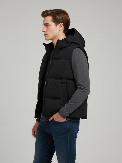 Celio* Men Black Solid Regular Fit Polyester Jackets