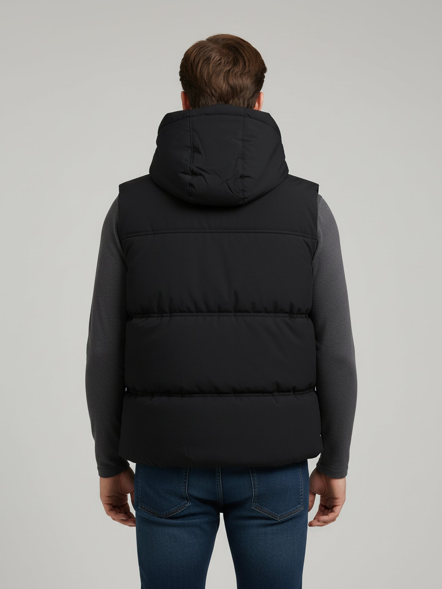 Celio* Men Black Solid Regular Fit Polyester Jackets