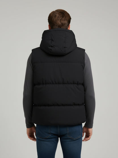 Celio* Men Black Solid Regular Fit Polyester Jackets