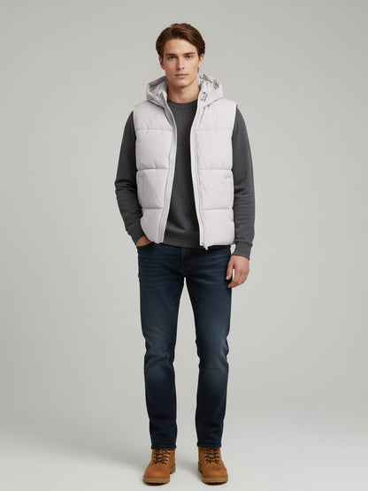 Celio* Men Grey Solid Regular Fit Polyester Jackets