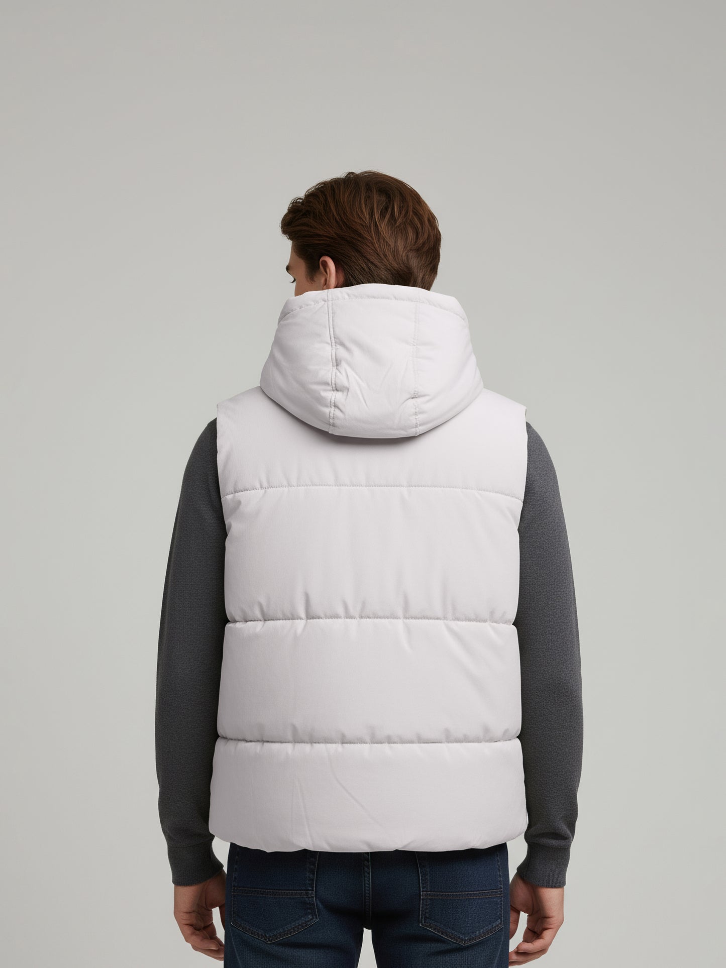 Celio* Men Grey Solid Regular Fit Polyester Jackets