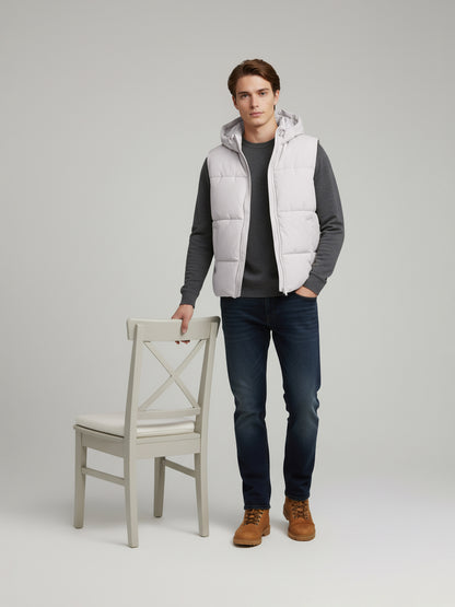 Celio* Men Grey Solid Regular Fit Polyester Jackets