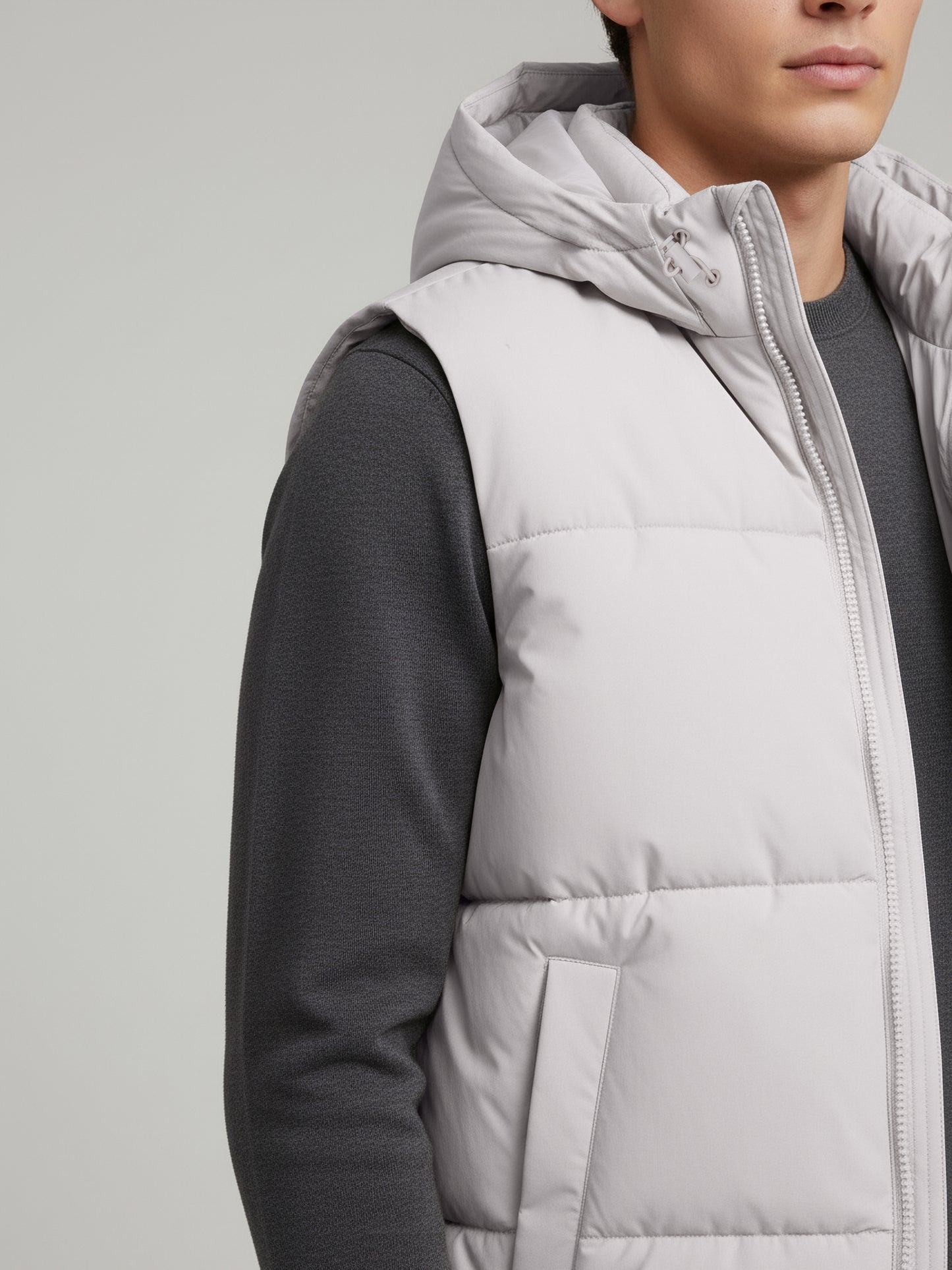 Celio* Men Grey Solid Regular Fit Polyester Jackets