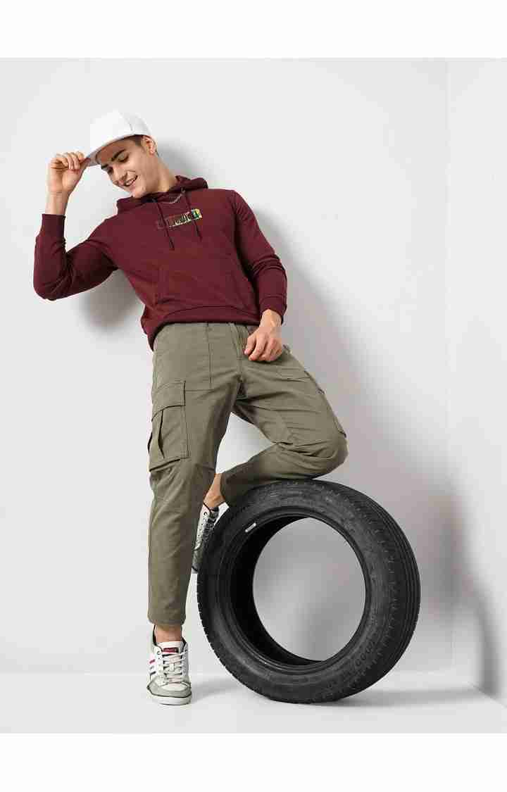 Olive Regular Fit Trousers