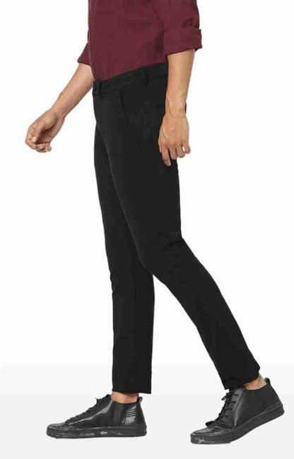 Black Regular Fit Trousers