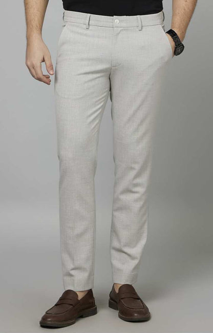 Grey Slim Fit Trousers