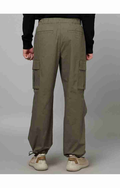 Olive Slim Fit Cargos