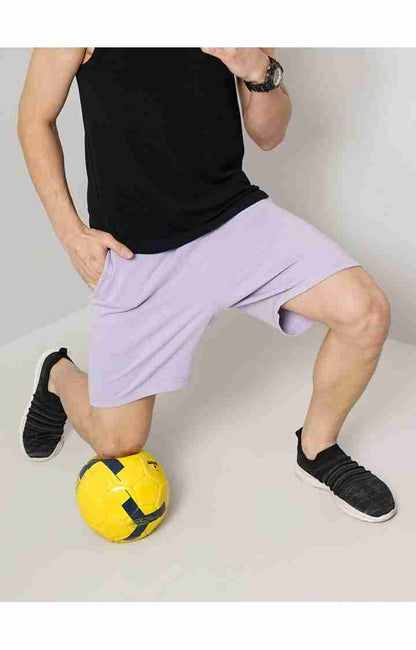 Purple Regular Fit Shorts