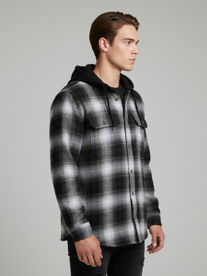 Celio* Men Grey Checked Regular Fit Cotton Shirts