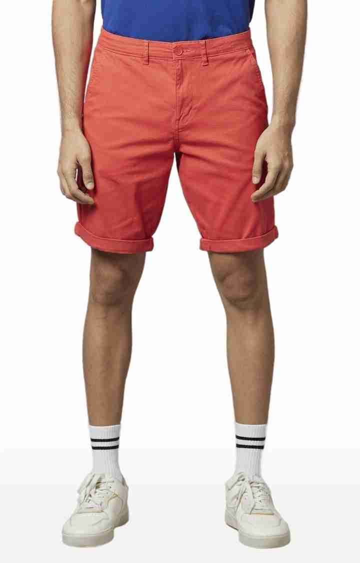 Red Regular Fit Shorts