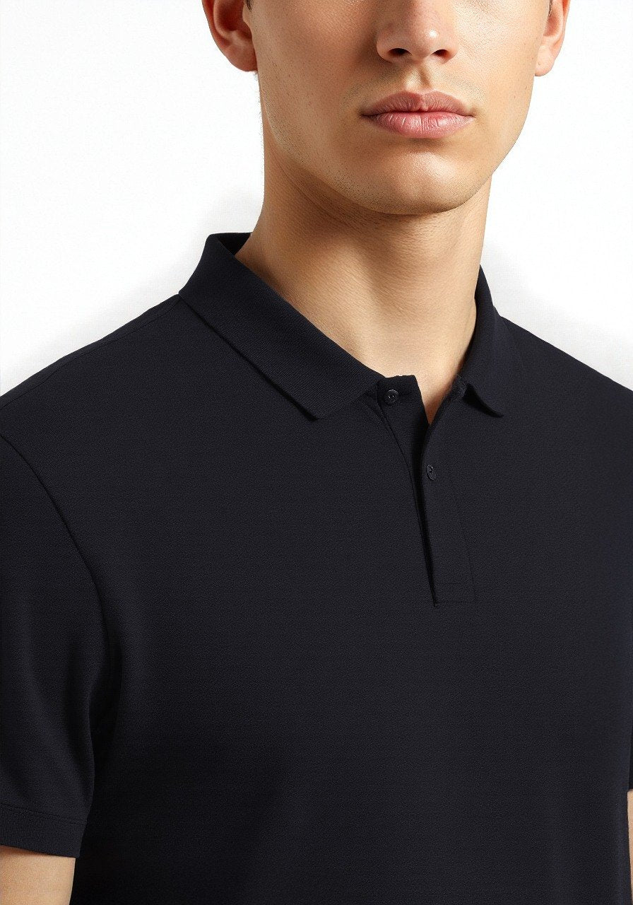 Celio* Men Black Solid Regular Fit Cotton T-shirt