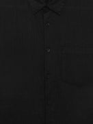 Celio* Men Black Regular Fit-100% Linen Shirt