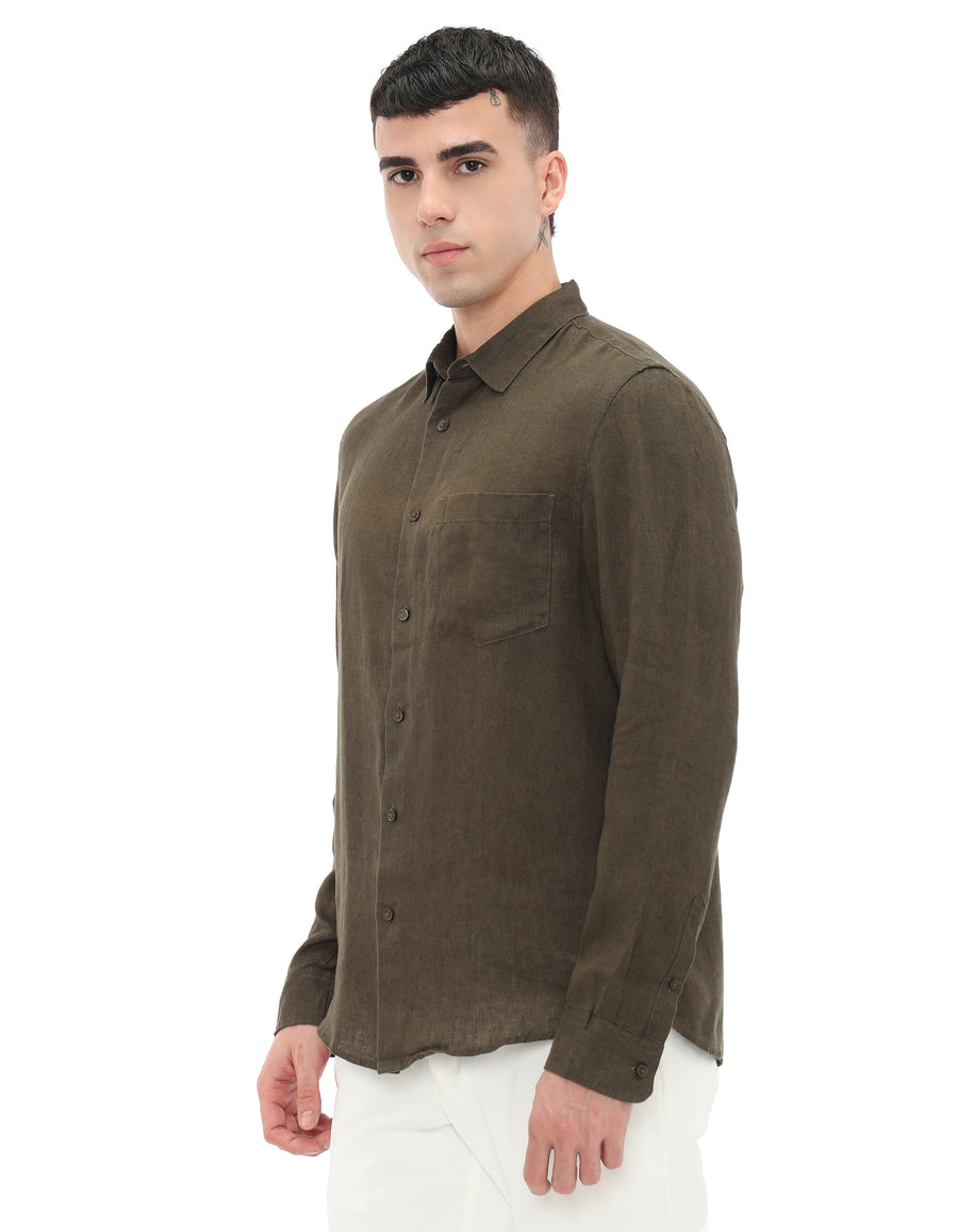 Regular Fit Shirt - Dark Green