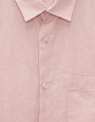 Celio* Regular Fit Solid Men Linen Pink Shirt