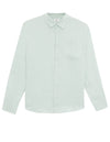 Regular Fit 100% Linen Regular Collar Shirt - Green
