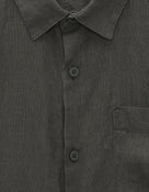 Regular Fit 100% Linen Regular Collar Shirt - Khaki
