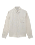 Regular Fit 100% Linen Shirt - Off White
