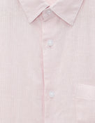 Celio Regular Fit Spread Collar 100% Linen Shirt - Pink