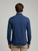 Celio* Men Blue Solid Regular Fit Cotton-Blend Shirts
