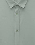 Celio* Solid Green Cotton Men Regular Fit Shirts