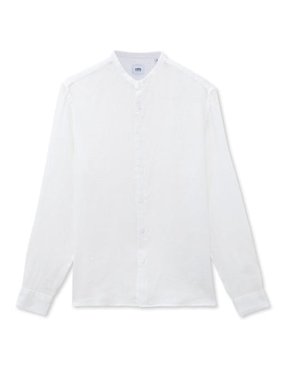 Celio* Solid Men White Regular Fit Linen Shirt