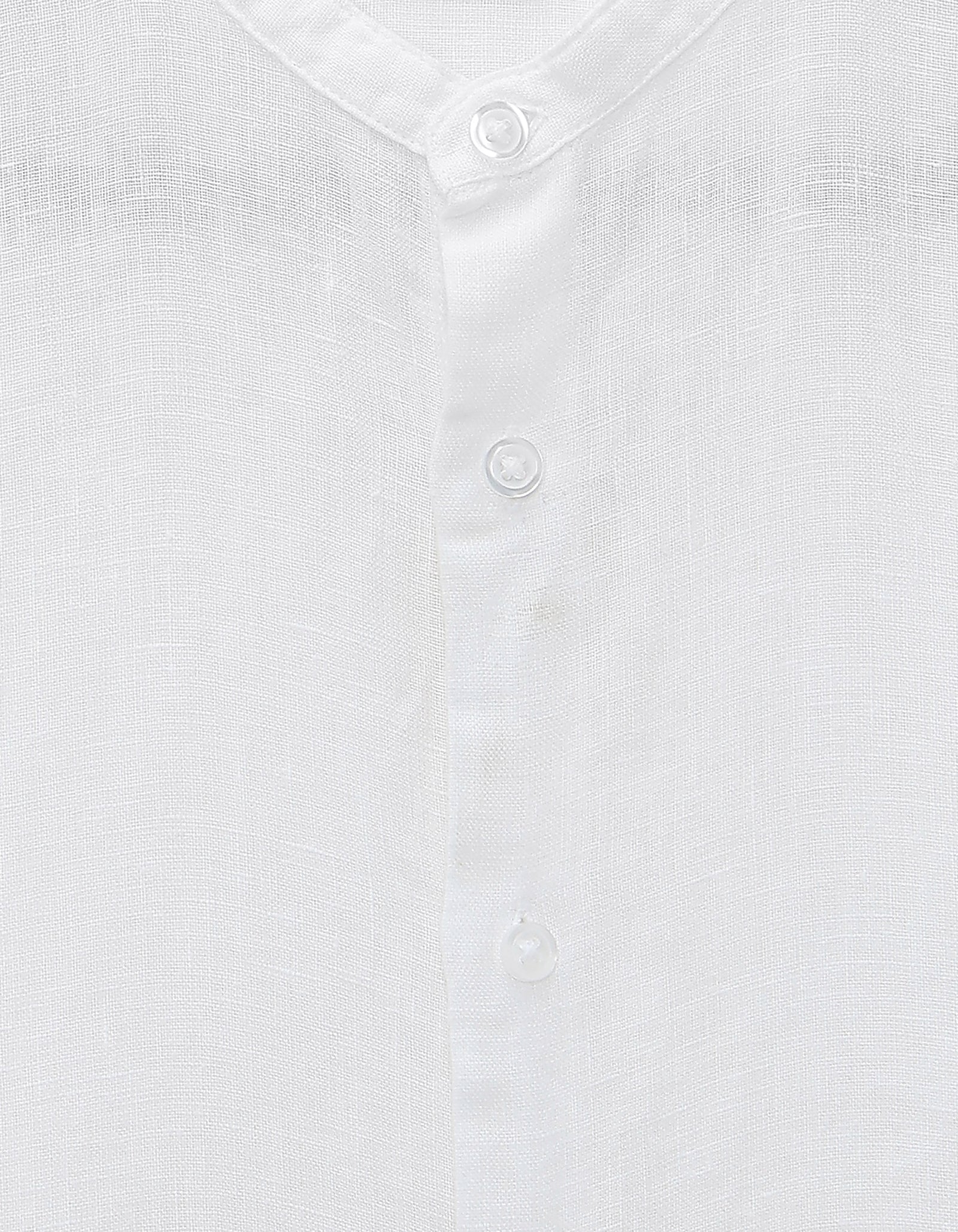 Celio* Solid Men White Regular Fit Linen Shirt