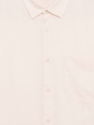 Celio Solid Regular Fit Linen Orange Shirts