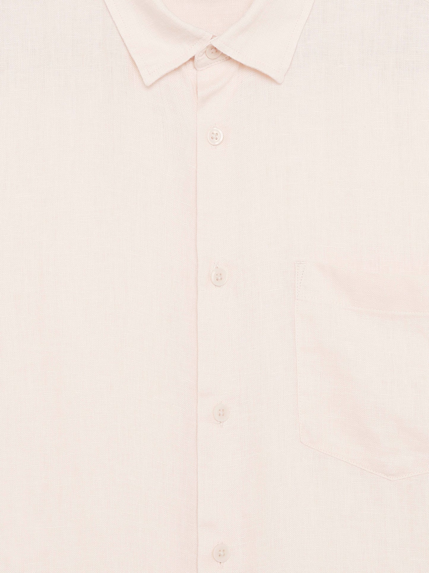 Celio Solid Regular Fit Linen Orange Shirts