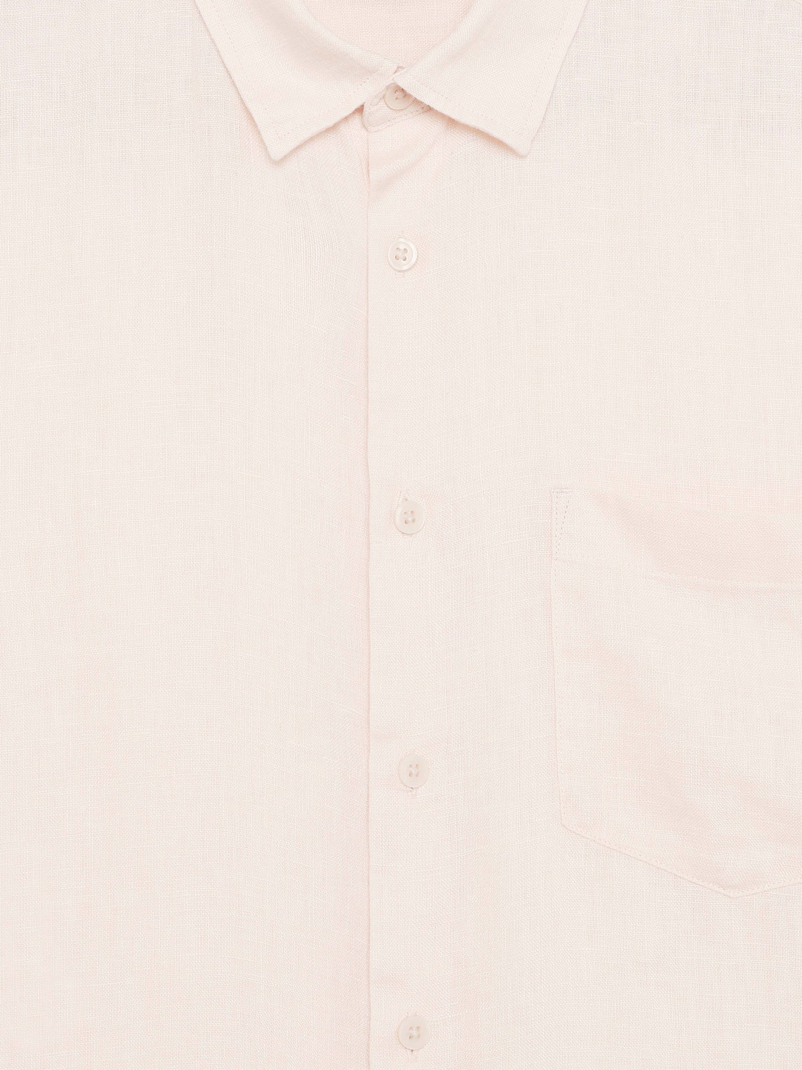 Celio Solid Regular Fit Linen Orange Shirts